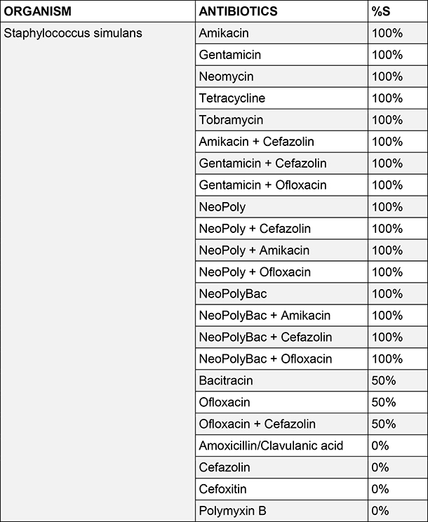 Staphylococcus simulans